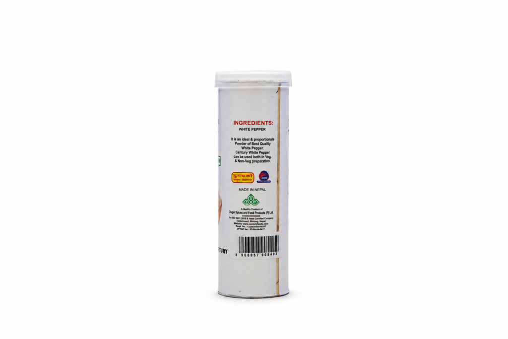 CENTURY WHITE PEPPER 50GM CAN